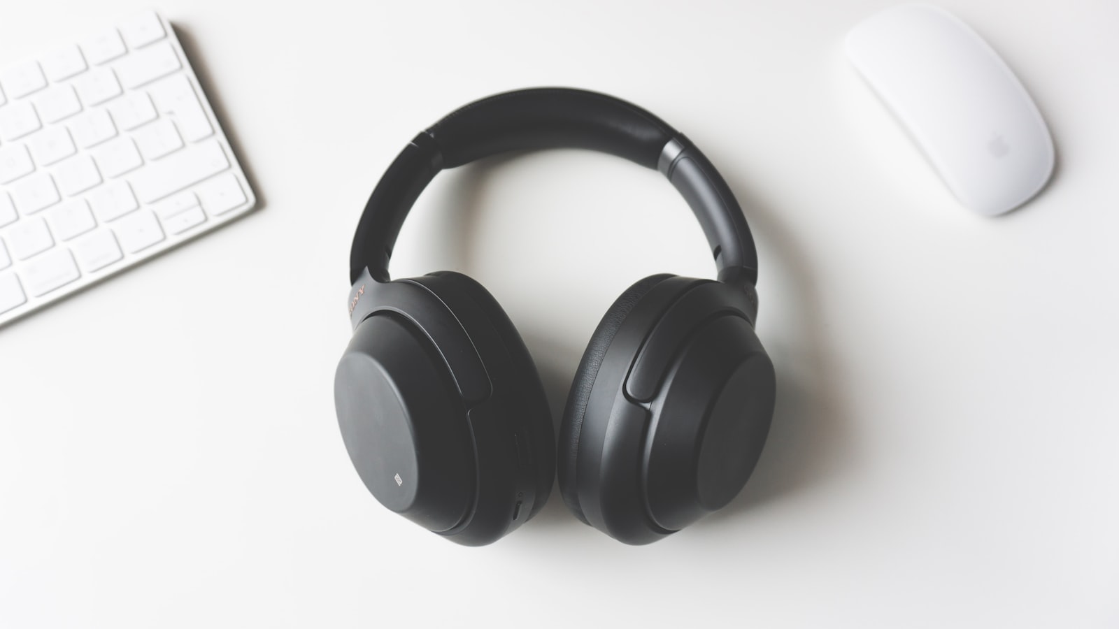 Wired and wireless headphones side by side